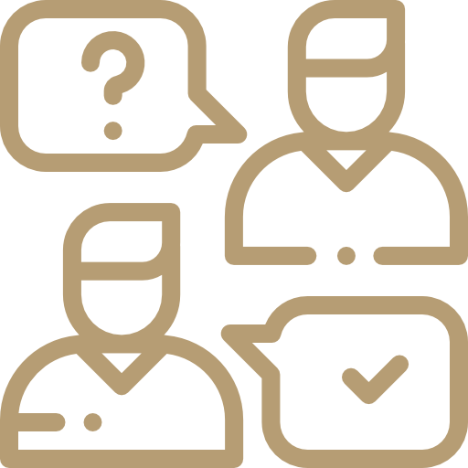 Patient support and dental guidance icon